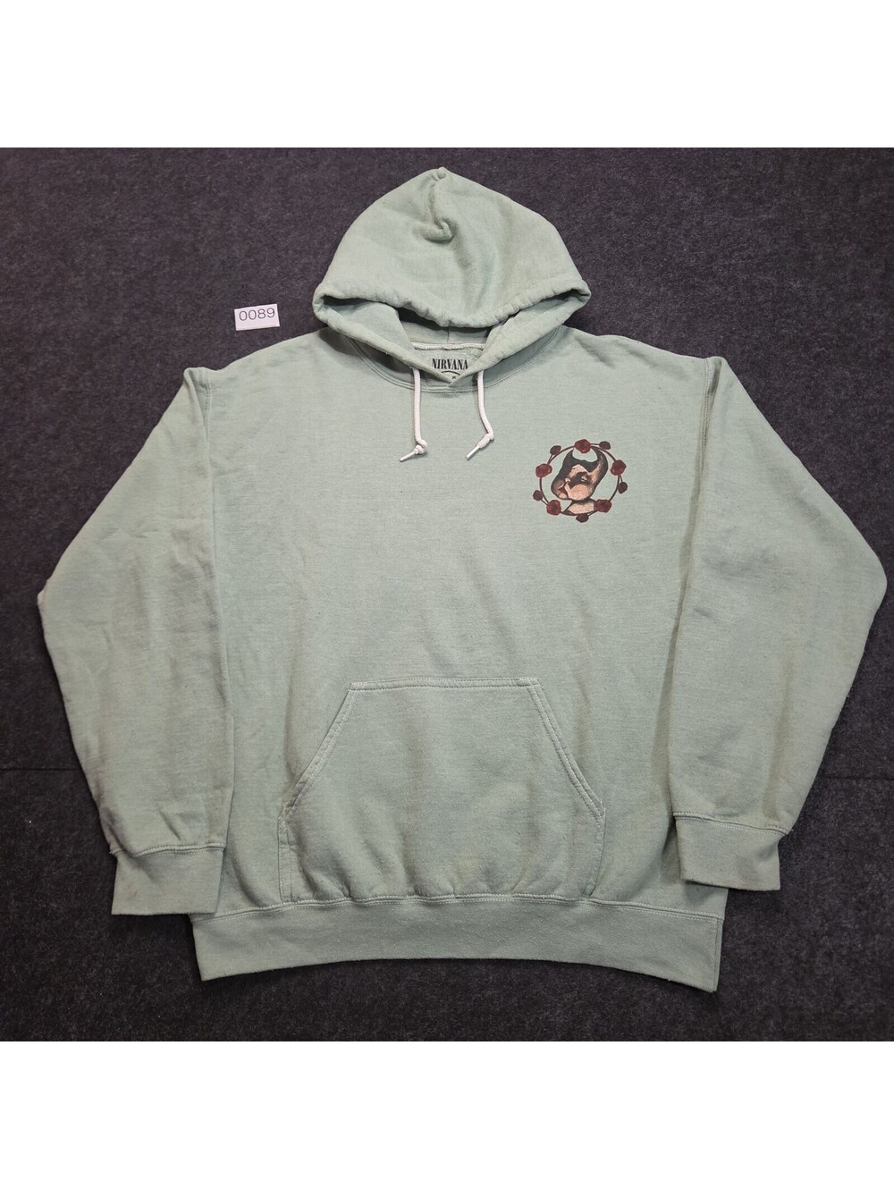 Nirvana Incesticide Sage Green Graphic Hoodie